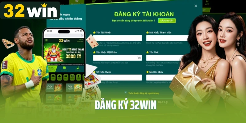 Hướng dẫn cách đăng ký 32WIN đơn giản cho mọi tân thủ